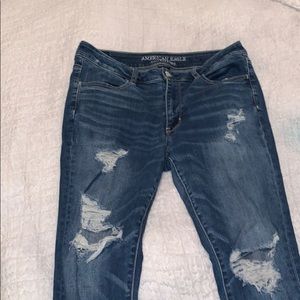 Ripped American Eagle High-Wasted jeans